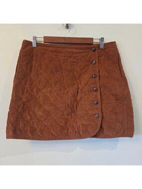 Madewell Corduroy Quilted Mini Skirt